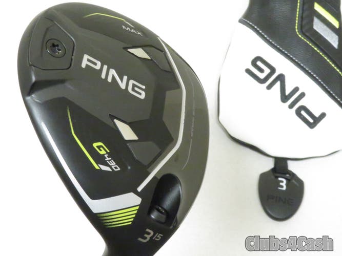 PING G430 Max Fairway 15 3 Wood Alta CB 65 Black Regular Flex +Cover MINT