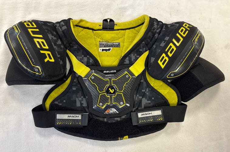 Large Youth Bauer Supreme Mach Shoulder Pads (Used)