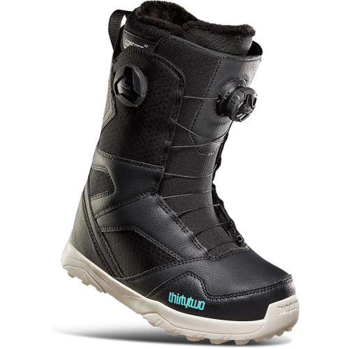 NEW ThirtyTwo 2024 Women's STW Double BOA Snowboard Boots - Black 10