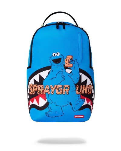 Sprayground Sesame Street Cookie Monster Take a Bite Backpack Unisex Blue SPR358