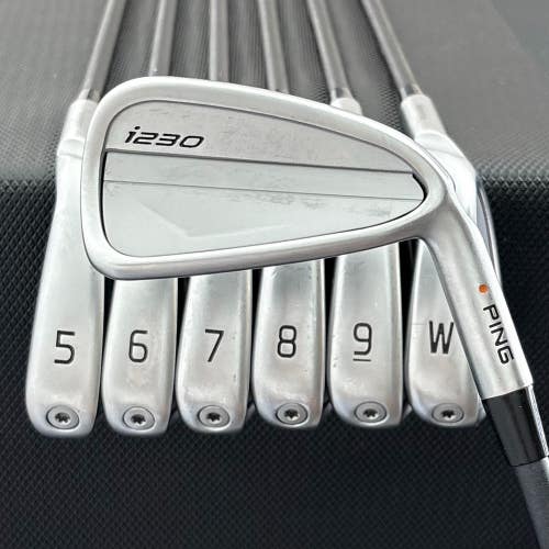 PING I230 IRON SET 4-W ORANGE DOT