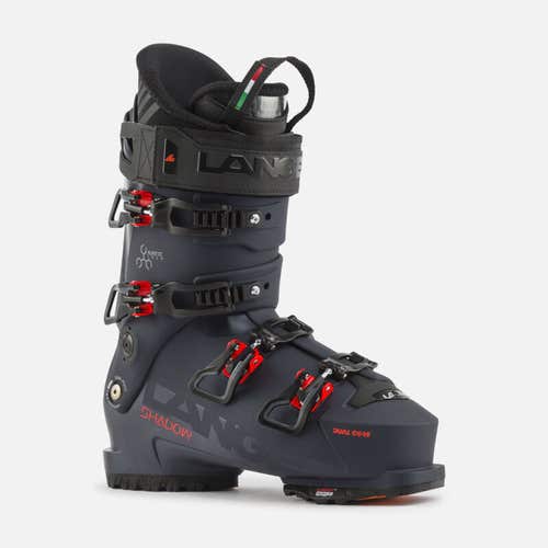 NEW Men's Lange Shadow 130 LV GW Ski Boots (2024) - 25.0 / 25.5 (Shadow Blue / Electric Red)