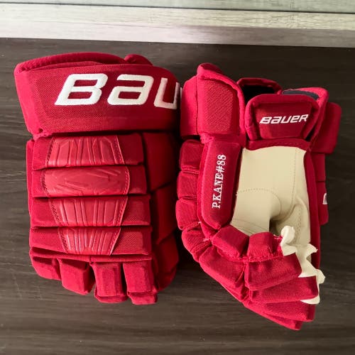 RARE Pro Stock Patrick Kane Detroit Red Wings Bauer Pro Series NHL Issued Gloves