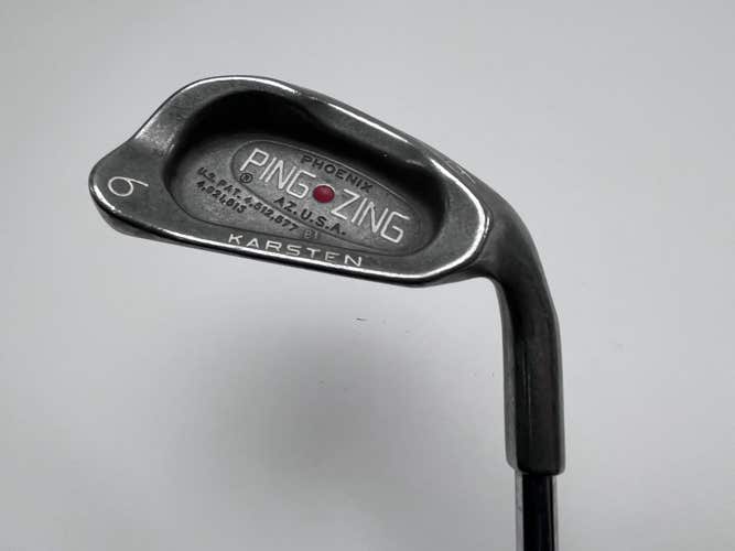 Ping Zing Single 6 Iron Red Dot 1* Flat JZ Stiff Steel Mens RH