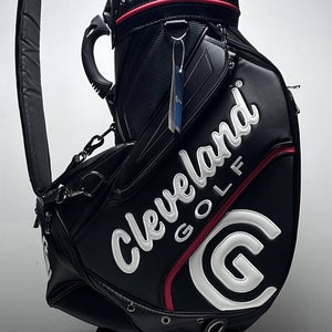 Cleveland CG 19 Staff Bag Black 6-Way Divide Single Strap Golf Bag NEW