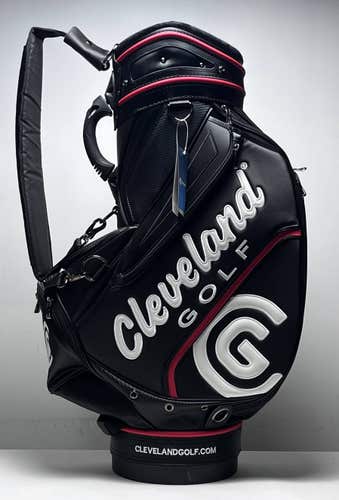 Cleveland CG 19 Staff Bag Black 6-Way Divide Single Strap Golf Bag NEW