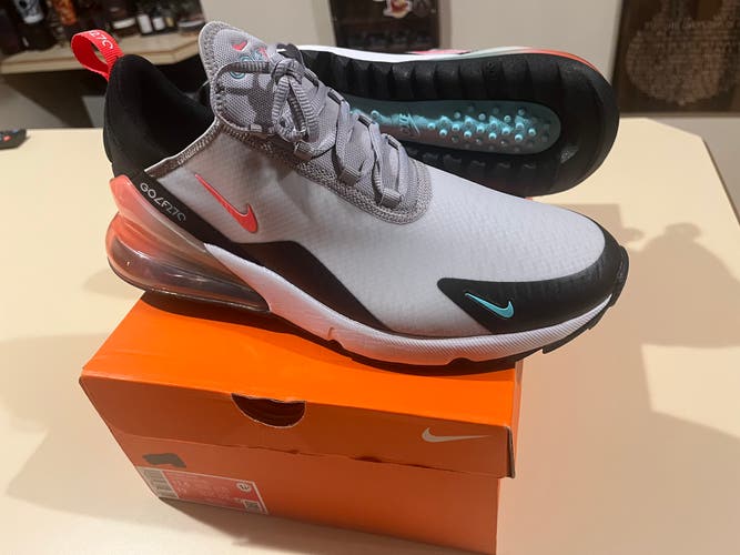 Men's Size M 11.5 Nike Air Max 270 Golf Shoes (New)