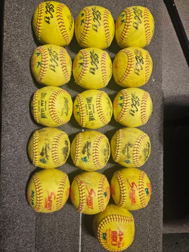 Used softballs - 11 inch