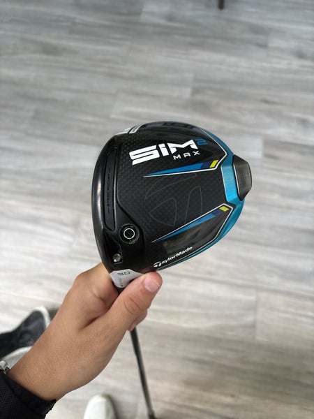 Men's TaylorMade SIM2 Max Left Hand Driver Stiff Flex 9 Loft Graphite Shaft (Used)