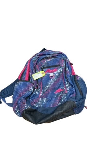 Roots Blue and Pink Heart Pattern Backpack