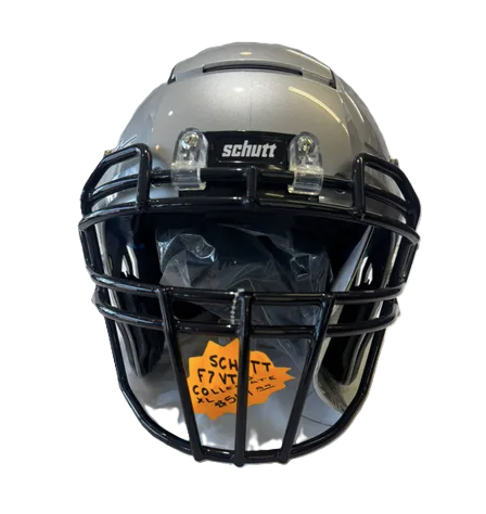 Brand new Metallic Silver Adult Extra Large Schutt F7 VTD Helmet (New)