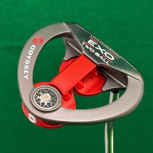 Odyssey EXO Two-Ball DB Mallet 34" Putter Golf Club w/ Stroke Lab Shaft & HC