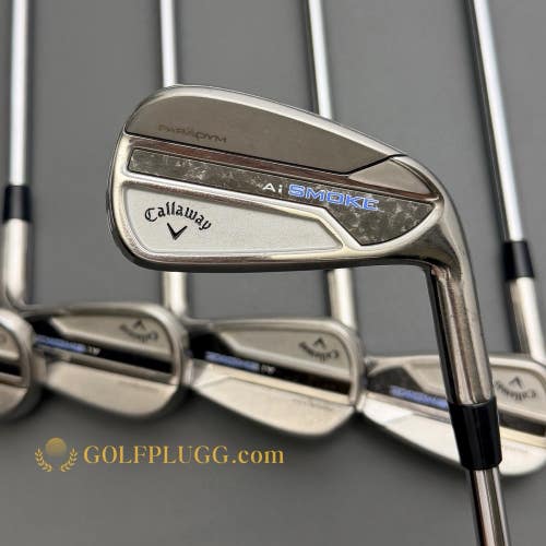 +1 Callaway Paradym Ai Smoke Iron Set 5-AW / NS Pro Modus3 Steel, Stiff (207)