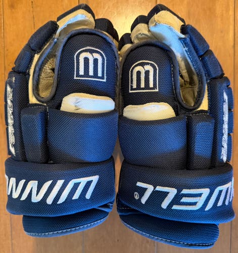 ⁠Winnwell 773M Pro Stock AMP Pro Hockey Gloves - 14" Senior (4-Roll Style Fit)⁠ (Used)