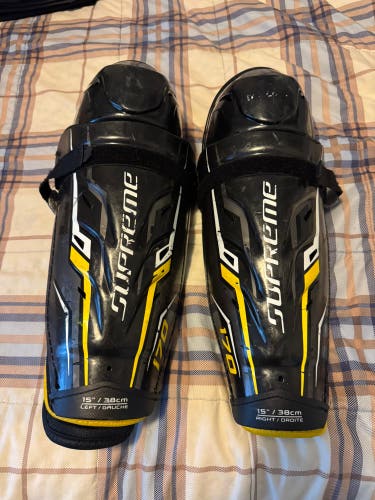 Senior Bauer Supreme S170 15" Shin Pads (Used)