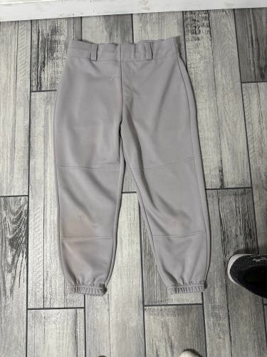Gray Unisex Large Youth Easton Game Pants (New)
