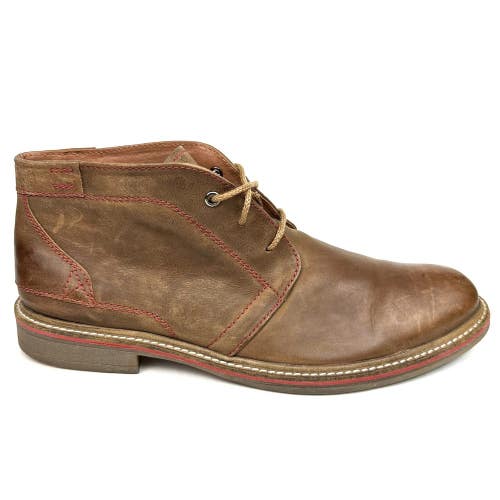 Testosterone C U Later Chukka Boots Ankle Boot Brown Leather Size 46 US 13
