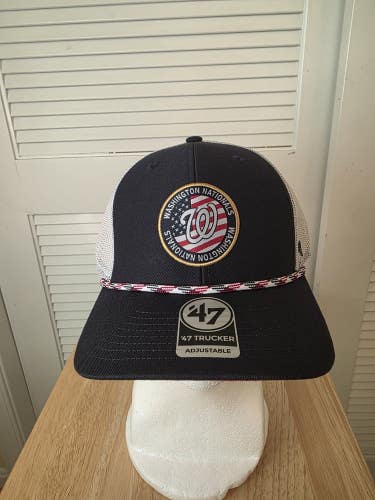 NWS Washington Nationals '47 Trucker Mesh Snapback Hat MLB