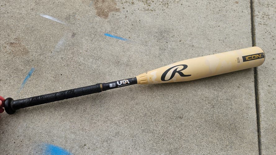 2025 Rawlings Icon Composite USABat Certified Bat (-8) 22 oz 30" (Used)
