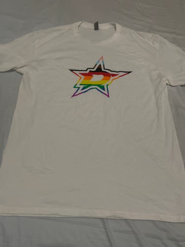 Dallas Stars NHL Pride Night Short Sleeve Shirt Adult XL New