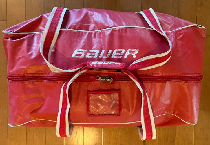 ⁠Bauer Senior Pro Tarp Equipment Carry Bag - Red (31x20x20)⁠ (Used)