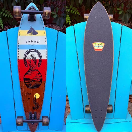 Arbor Collective Fish Bamboo 37” Complete Longboard Skateboard Artist Collection
