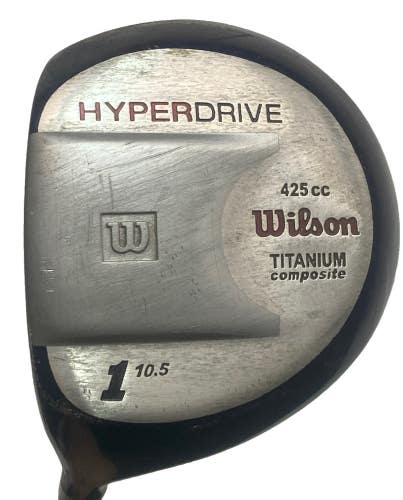 Wilson 425cc Hyperdrive Titanium Driver 10.5* LH Stiff Graphite 44.5" New Grip