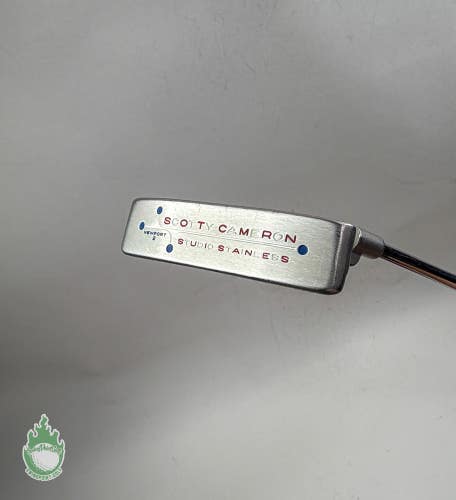 Used RH Scotty Cameron Studio Stainless Newport 2 35" Putter Steel Golf Club