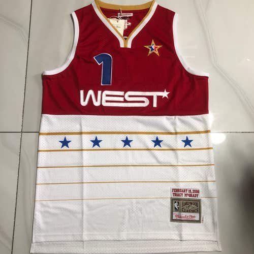 Tracy McGrady 2006 All-Star Basketball Embroidered #1 Jersey Adult Men's Size Small