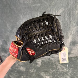 Black Rawlings R9 RH Outfield Baseball Glove 11.75" (Used)