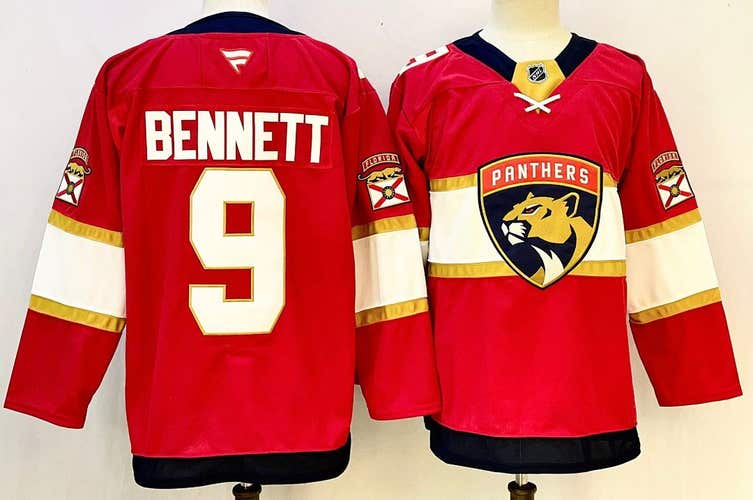 Men's Florida Panthers Sam Bennett 9 Stitched Jersey Ice Hockey Jersey Size 50