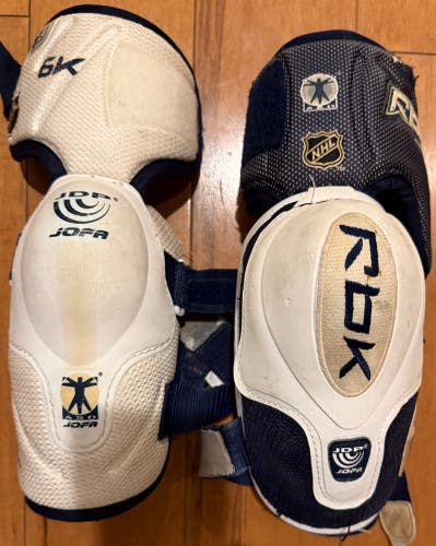 RBK 6K / 5K Senior Elbow Pads - Mismatched Pair (SR L / SR M) - Budget Set (Used)