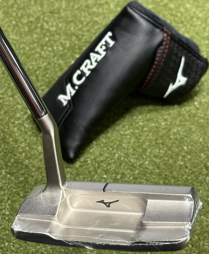 Mizuno M Craft Osaka S Nickel Blade Putter Forged in Japan 34" RH w/ Cover MINT!
