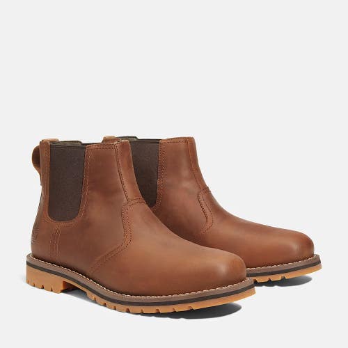 Timberland Larchmont TB1A2NGYF13 Boots Men's US 13 Brown Leather Chelsea RHS9278