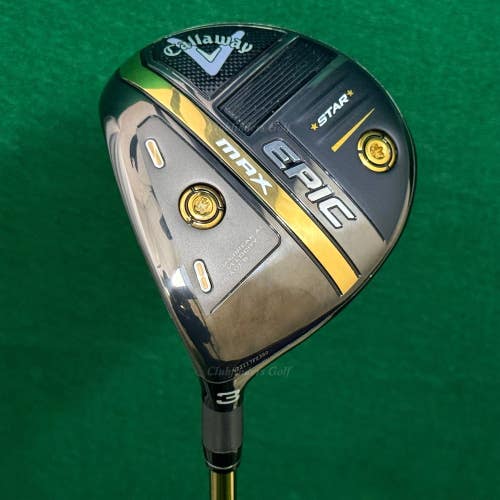 Callaway EPIC MAX Star Fairway 3 Wood ATTAS 40-R Graphite Regular w/HC