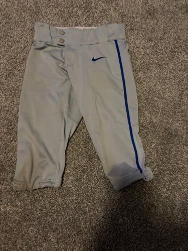 Gray Unisex Small Youth Nike Game Pants (Used)