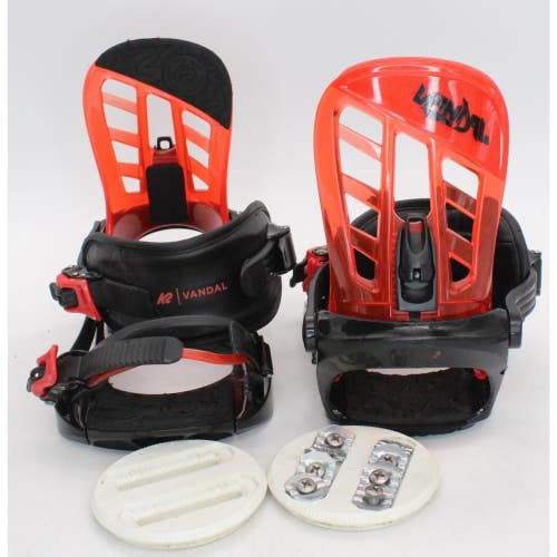 K2 Vandal Snowboard Bindings - Size Medium (Fits US Size 5 - 9) Used