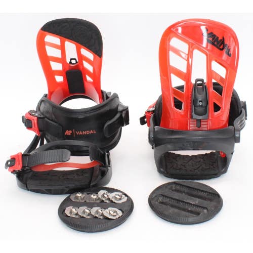 K2 Vandal Snowboard Bindings - Size Medium (Fits US Size 5 - 9) Used