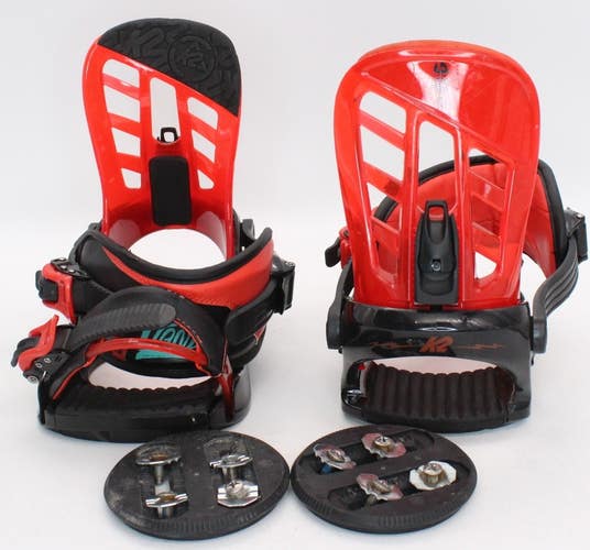 K2 Vandal Snowboard Bindings - Size Small (Fits US Size 2 - 5) Used