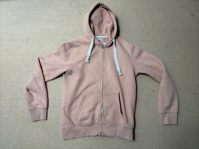Kenneth Cole Zip Up Hooded Sweatshirt, Pink, Medium