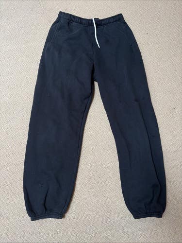 Offlilne by Aerie Fleece Baggy Joggers Sweatpants, Black, Medium