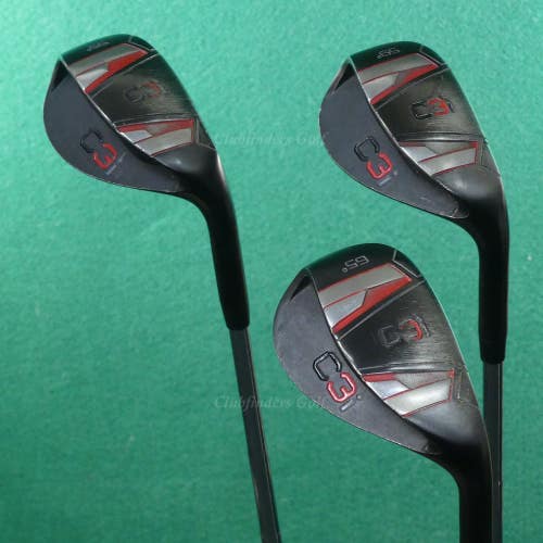 C3i Glide Sole 55 Sand, 59 Lob & 65 Flop Wedges Factory Steel SET OF 3