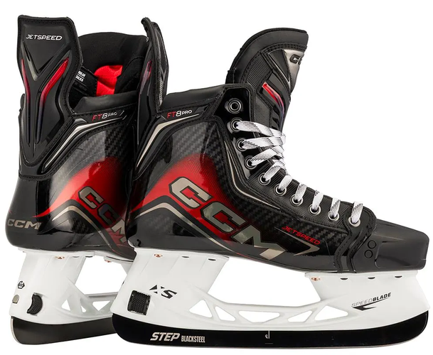 New, NWT CCM Jetspeed FT8 Pro Skates, Size Senior 7.5, 8.0 Regular Width