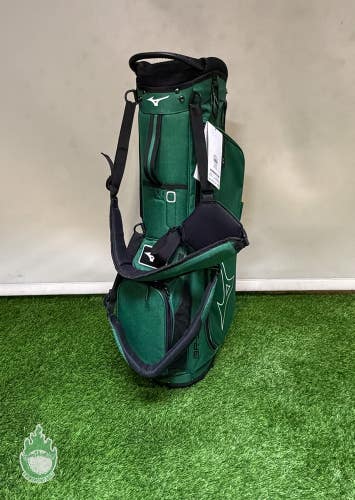 New With Tags Mizuno BR-D3 Green 4-Way Stand Golf Bag with Rainhood