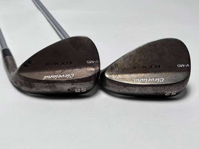 Cleveland RTX 3 Tour Raw Wedge Set 52* 10 | 58* 9 TT DG S400 Tour Issue Stiff RH
