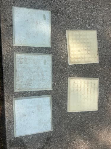5 rubber baseball bases