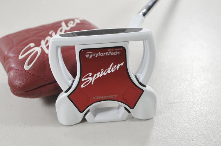 TaylorMade Spider Ghost White Small Slant 2024 35" Putter RH Steel #225171