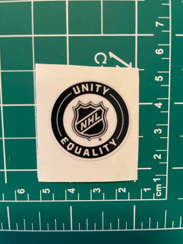 2 pack new 2026 Referee NHL Shield Hockey Helmet Sticker Decal Silver Authentic & NHL Unity