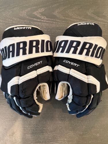 Warrior Covert Pro Wichita Thunder Pro Stock Hockey Gloves 14” Black (Used) 8018