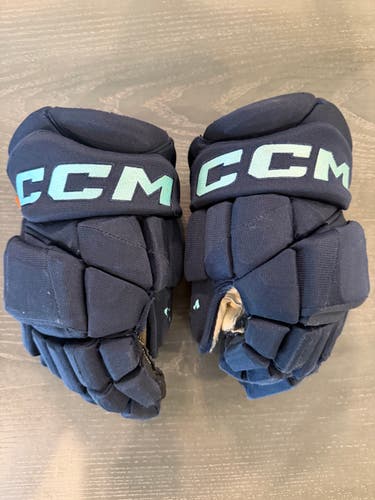 CCM JetSpeed FT1 Pro Stock Hockey Gloves 13" Navy Blue KRAKEN 8030